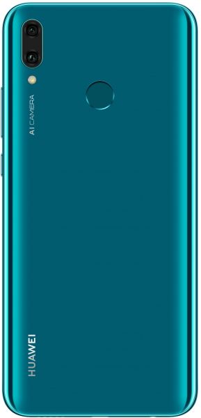 Huawei Y9 2019 Dual SIM - 64GB, 4GB RAM, 4G LTE, Arabic Blue